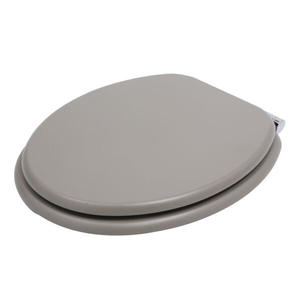 Light Gray Toilet Seat Cover | Premium MDF/PP/EAV Construction