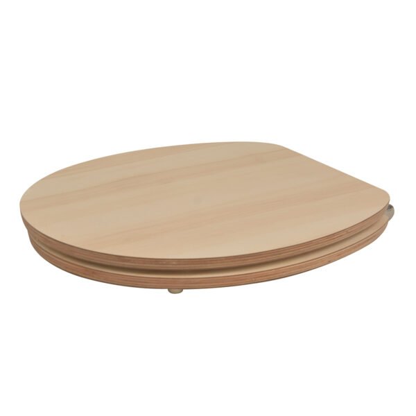 Natural Woodgrain Finish | Modern Toilet Seat Cover | MDF/PP/EAV Materials | Moisture-Resistant & Lightweight