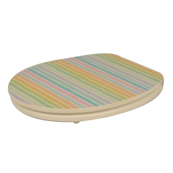 Elevate Your Bathroom Experience with Our High - Quality Solid WoodPrinted Colorful and Thickened Toilet Seat for Home Use