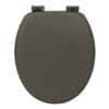 Premium Dark Gray Toilet Seat Cover | Durable MDF/PP/EAV Construction