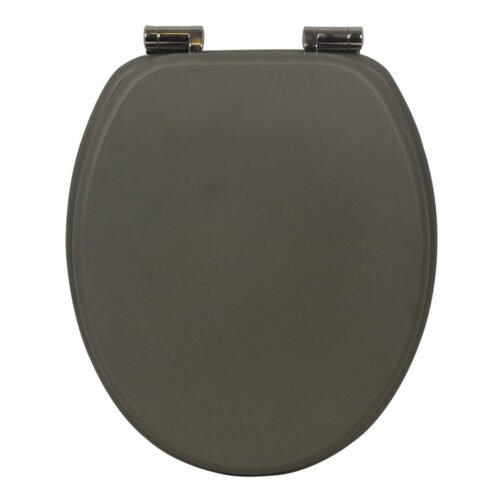 Premium Dark Gray Toilet Seat Cover | Durable MDF/PP/EAV Construction