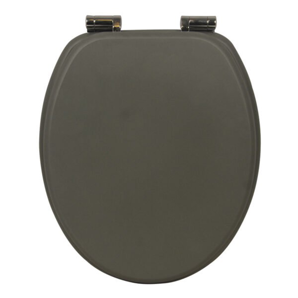 Premium Dark Gray Toilet Seat Cover | Durable MDF/PP/EAV Construction