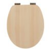 Natural Woodgrain Finish | Modern Toilet Seat Cover | MDF/PP/EAV Materials | Moisture-Resistant & Lightweight