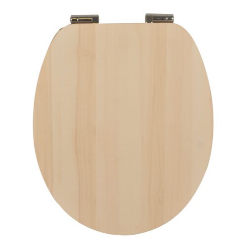 Natural Woodgrain Finish | Modern Toilet Seat Cover | MDF/PP/EAV Materials | Moisture-Resistant & Lightweight