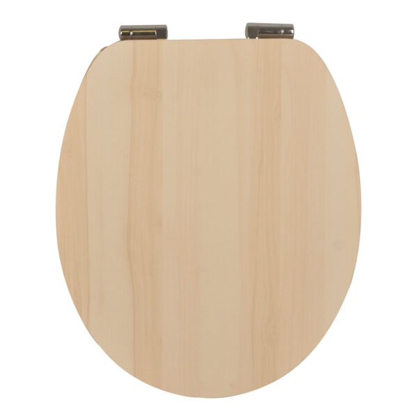 Natural Woodgrain Finish | Modern Toilet Seat Cover | MDF/PP/EAV Materials | Moisture-Resistant & Lightweight