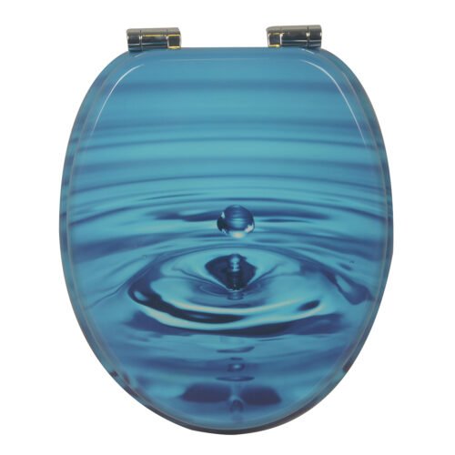 Indulge in Luxury with Our High - Quality Solid Wood Printed Colorful and Thickened Toilet Seat for Home Use