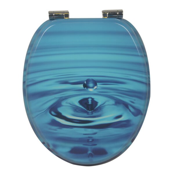 Indulge in Luxury with Our High - Quality Solid Wood Printed Colorful and Thickened Toilet Seat for Home Use