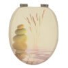 MDF Printed and Embroidered Toilet Seat Cover for Adults - Home Bathroom Essential