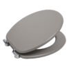 Light Gray Toilet Seat Cover | Premium MDF/PP/EAV Construction