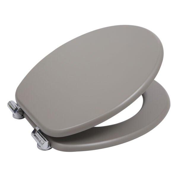 Light Gray Toilet Seat Cover | Premium MDF/PP/EAV Construction