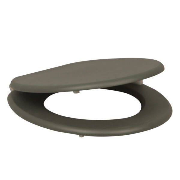 Premium Dark Gray Toilet Seat Cover | Durable MDF/PP/EAV Construction