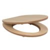 Natural Woodgrain Finish | Modern Toilet Seat Cover | MDF/PP/EAV Materials | Moisture-Resistant & Lightweight