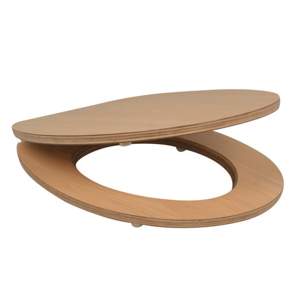 Premium Plywood Toilet Seat in Natural Wood Grain  Durable & Stylish