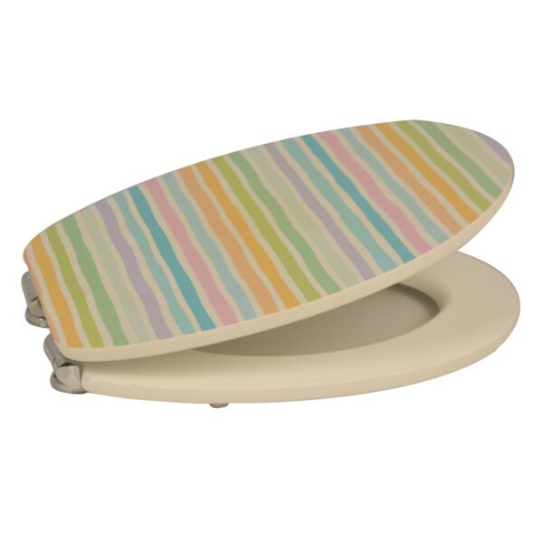 Elevate Your Bathroom Experience with Our High - Quality Solid WoodPrinted Colorful and Thickened Toilet Seat for Home Use