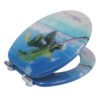 MDF Printed Colorful Thickened Toilet Seat