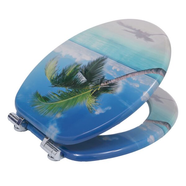 MDF Printed Colorful Thickened Toilet Seat