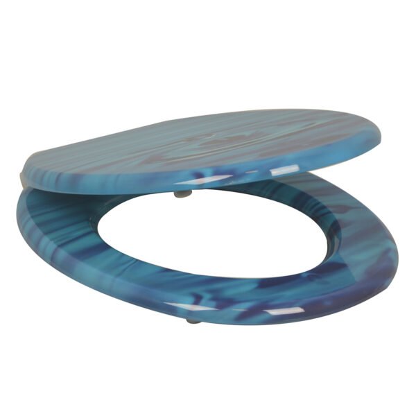 Indulge in Luxury with Our High - Quality Solid Wood Printed Colorful and Thickened Toilet Seat for Home Use