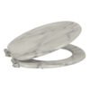 Marble Design Toilet Seat | Modern Minimalist Bathroom Essential | Durable MDF/PP/EAV Construction