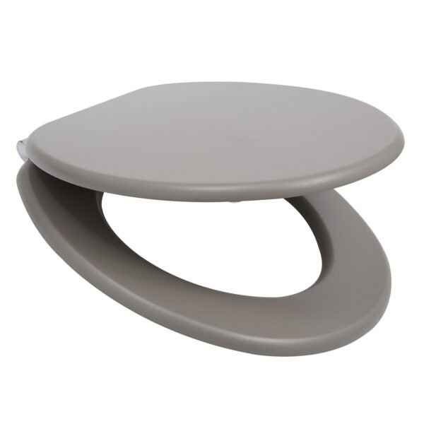 Light Gray Toilet Seat Cover | Premium MDF/PP/EAV Construction