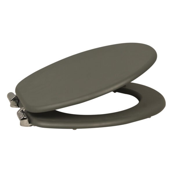 Premium Dark Gray Toilet Seat Cover | Durable MDF/PP/EAV Construction