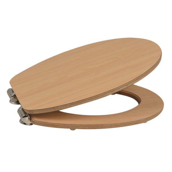 Premium Plywood Toilet Seat in Natural Wood Grain  Durable & Stylish