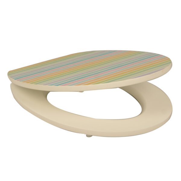 Elevate Your Bathroom Experience with Our High - Quality Solid WoodPrinted Colorful and Thickened Toilet Seat for Home Use