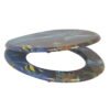 Wooden toilet seat cover mdf household universal toilet seat cover thickened flush toilet seat old-fashioned toilet plate accessories