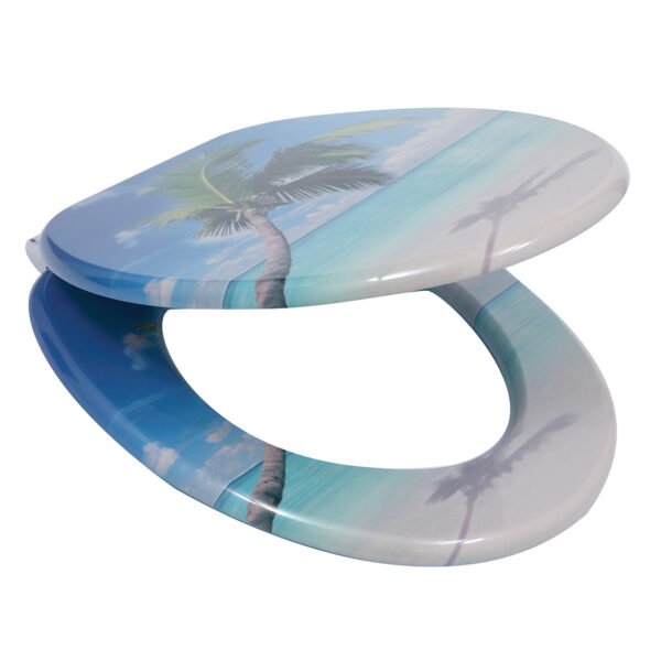 MDF Printed Colorful Thickened Toilet Seat