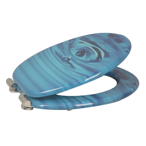 Indulge in Luxury with Our High - Quality Solid Wood Printed Colorful and Thickened Toilet Seat for Home Use