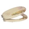 MDF Printed and Embroidered Toilet Seat Cover for Adults - Home Bathroom Essential