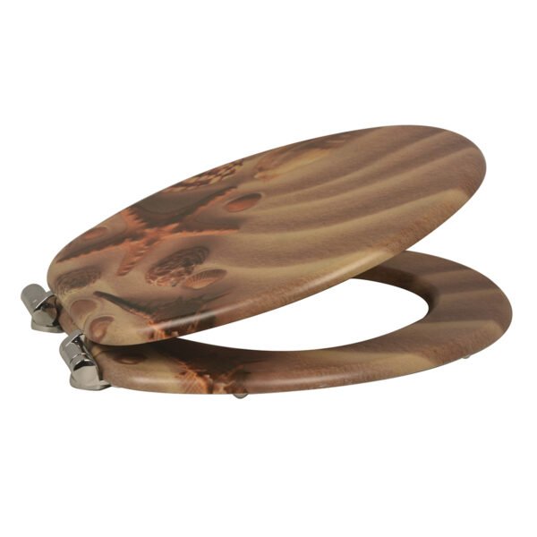 Beach Starfish Print Toilet Seat | Modern Minimalist Design for Hotel & Bedroom Bathrooms