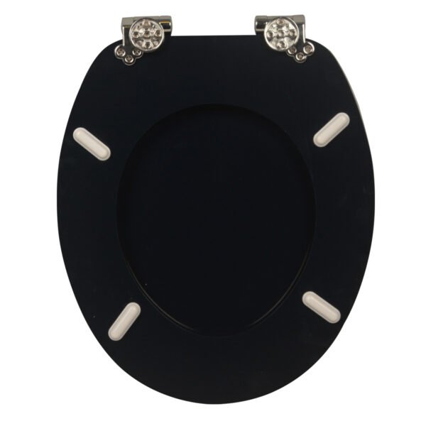 Modern Deep Blue Toilet Seat Cover – Premium MDF/PP/EAV Construction for Hotels & Homes