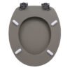 Light Gray Toilet Seat Cover | Premium MDF/PP/EAV Construction