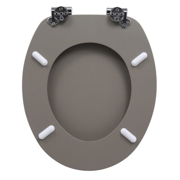 Light Gray Toilet Seat Cover | Premium MDF/PP/EAV Construction