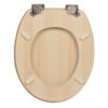 Natural Woodgrain Finish | Modern Toilet Seat Cover | MDF/PP/EAV Materials | Moisture-Resistant & Lightweight