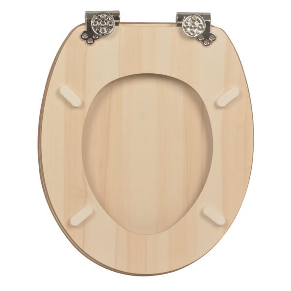 Natural Woodgrain Finish | Modern Toilet Seat Cover | MDF/PP/EAV Materials | Moisture-Resistant & Lightweight