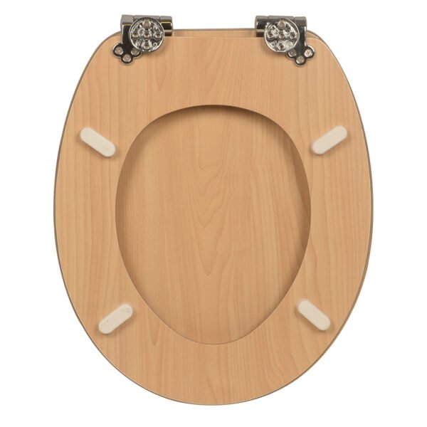 Premium Plywood Toilet Seat in Natural Wood Grain  Durable & Stylish