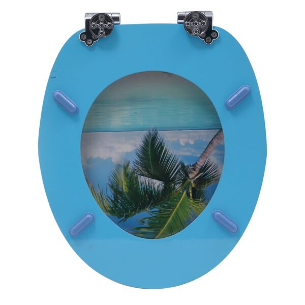 MDF Printed Colorful Thickened Toilet Seat