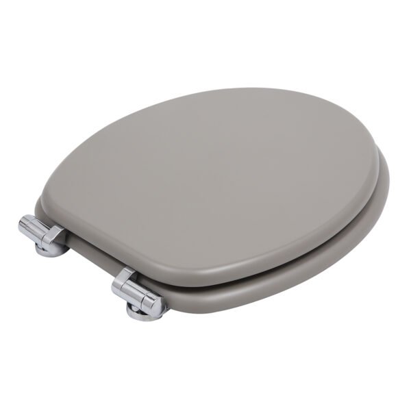 Light Gray Toilet Seat Cover | Premium MDF/PP/EAV Construction