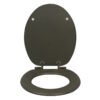 Premium Dark Gray Toilet Seat Cover | Durable MDF/PP/EAV Construction