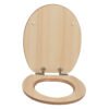 Natural Woodgrain Finish | Modern Toilet Seat Cover | MDF/PP/EAV Materials | Moisture-Resistant & Lightweight