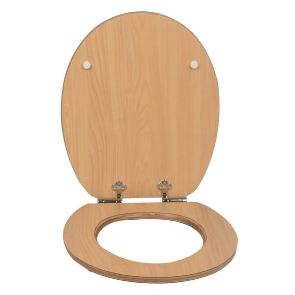 Premium Plywood Toilet Seat in Natural Wood Grain  Durable & Stylish