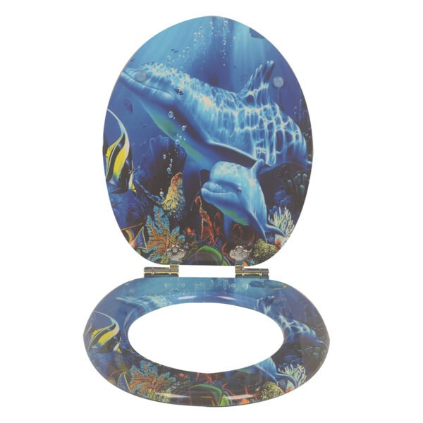 Wooden toilet seat cover mdf household universal toilet seat cover thickened flush toilet seat old-fashioned toilet plate accessories