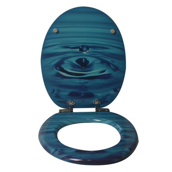 Indulge in Luxury with Our High - Quality Solid Wood Printed Colorful and Thickened Toilet Seat for Home Use