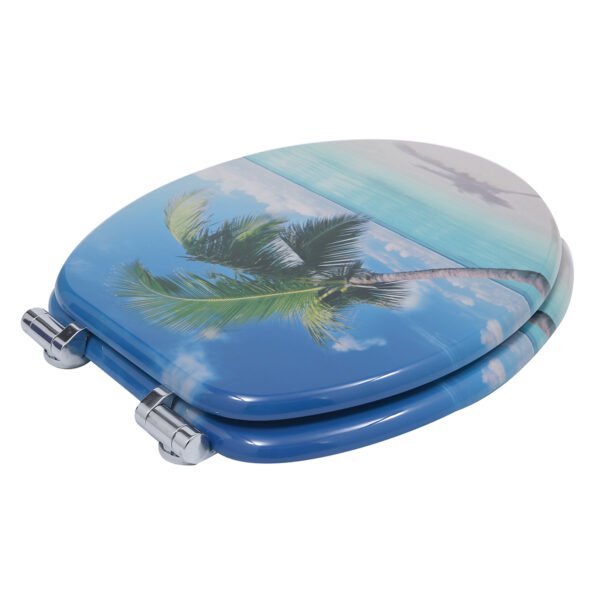 MDF Printed Colorful Thickened Toilet Seat