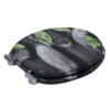 Solid Wood Printed Colorful and Thickened Toilet Seat for Home Use